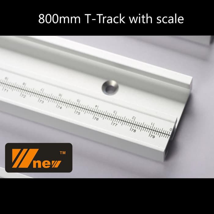 Jual T-track with scale untuk table saw dan router table | Shopee Indonesia