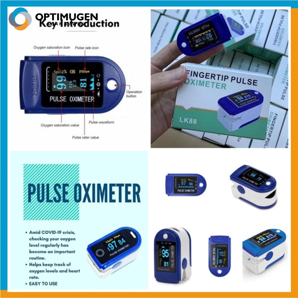 Jual Fingertip Pulse Oxymeter Oximeter LCD Full Colour LK88 | Shopee ...