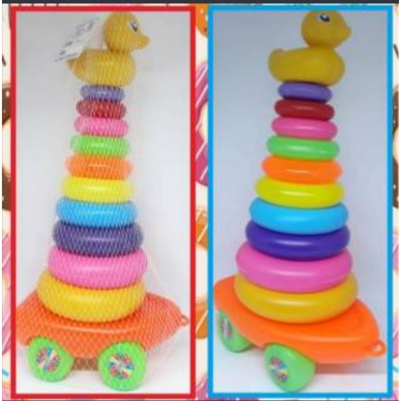 Jual mainan ring donat bebek 10 ring | Shopee Indonesia