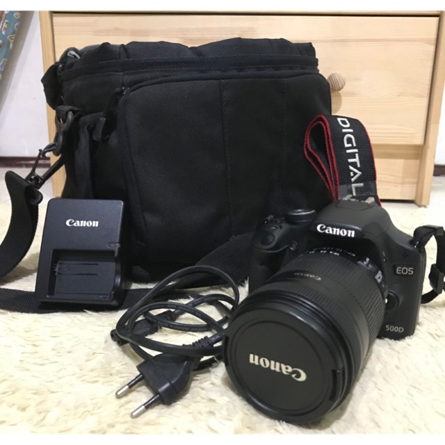 Jual Canon 500D, Lensa upgrade, cocok buat pemula. | Shopee Indonesia