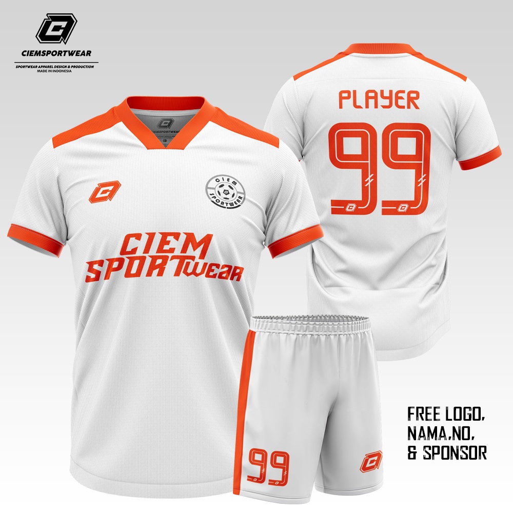 Jual JERSEY FUTSAL JERSEY BOLA CUSTOM SABLON POLYPLEX FREE NAMESET DAN ...