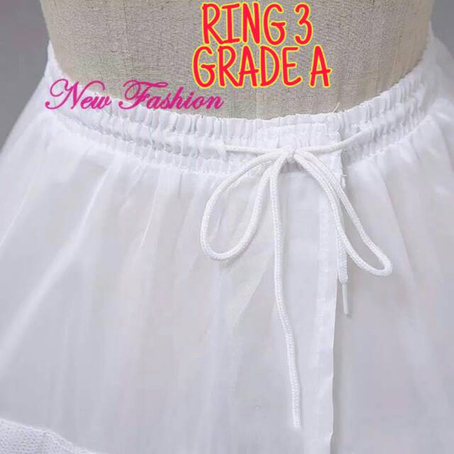Jual PLAT GRADE A Petticoat kawat gaun RING 3 Gaun Pengantin Pesta ...