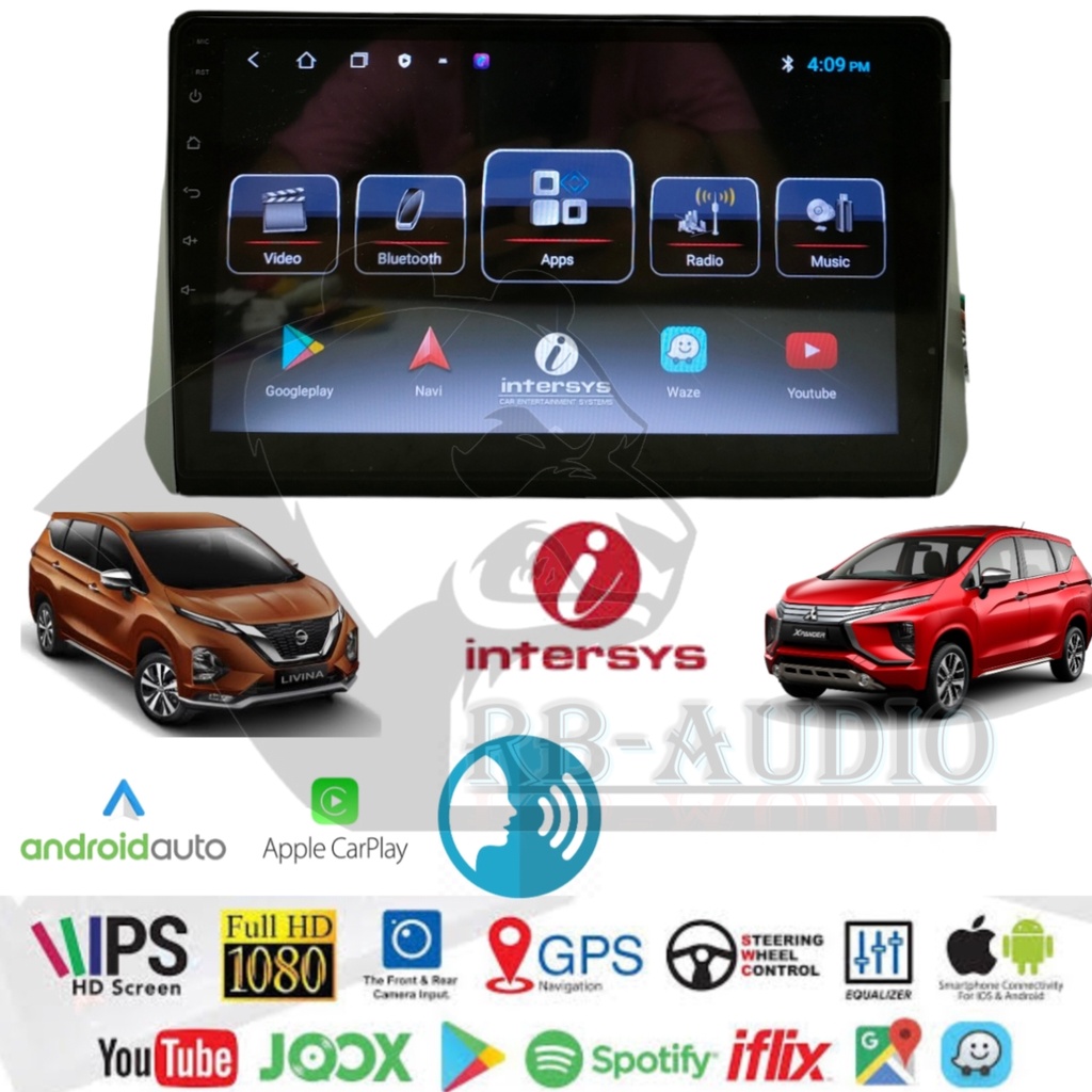 Jual Head Unit Android Intersys VC Carplay Xpander New Livina 10 inch