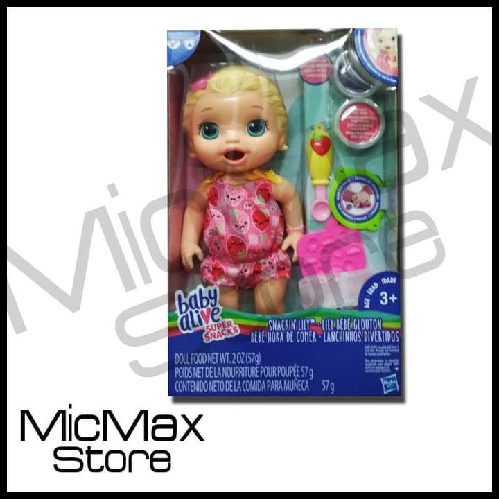 Jual Baby Alive Super Snacks Snackin Lily Doll Food Mainan Original ...