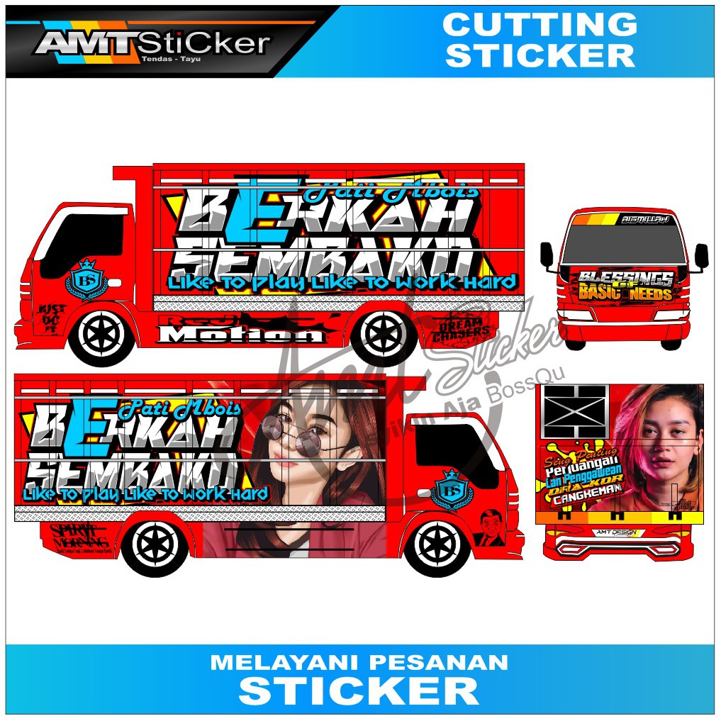 Jual [Terlaris] Stiker Decal Truk Canter Full Body Sticker Truck Giga ...