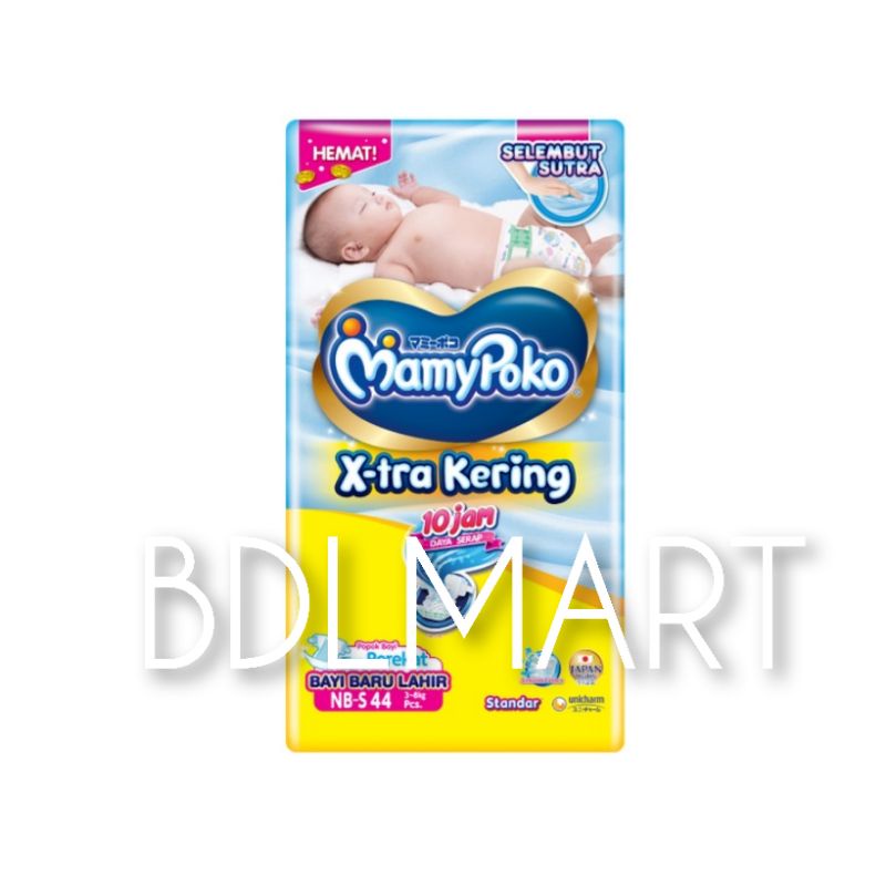 Jual Lampung MamyPoko X-tra Kering - NB-S 44 - Popok Grosir COD BDLmart