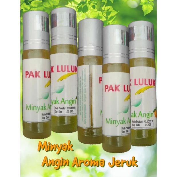 Jual Minyak Angin Aroma Jeruk Herbal Pak Luluk | Masuk Angin | Sakit