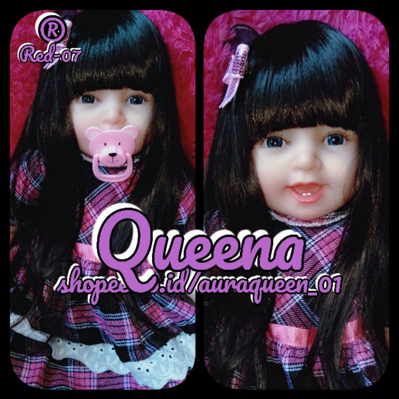Jual Reborn doll Cute baby doll 55 cm smiling reborn toddler silicone