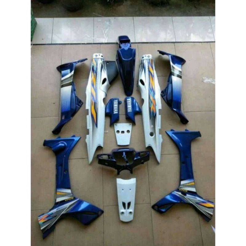 Jual Cover Bodi Halus Body Halus Full Set Yamaha Fiz Fiz R Biru Putih Shopee Indonesia