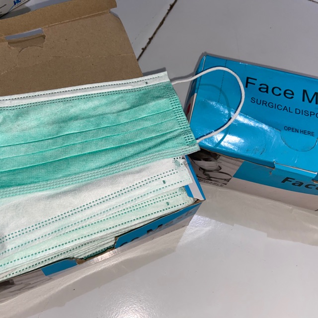 Jual Masker FACEMASK earloop 1box isi 50pcs (box sesuai difoto ...