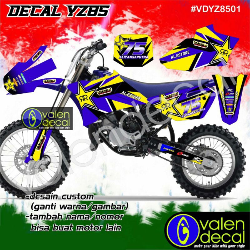 Jual Stiker Decal Motor YZ 85 full body, bisa request custom GRATIS ...