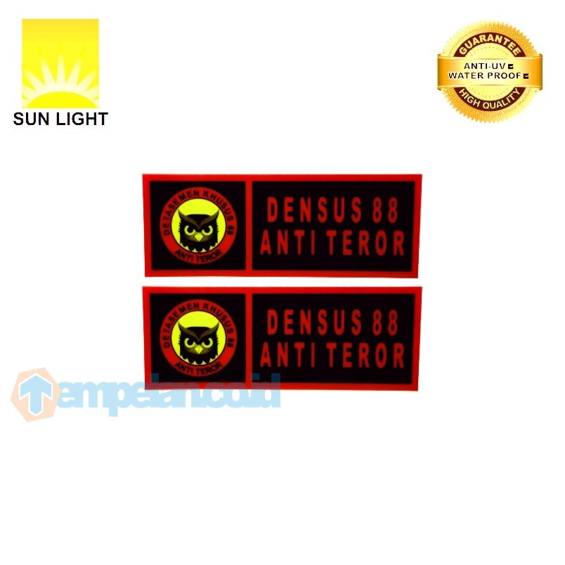 Jual STIKER SIGN PLAT DENSUS 88 ANTI TEROR | Shopee Indonesia
