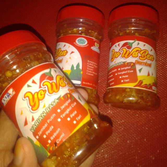 Jual Sambal Yo Wes Ben Pedas Nampol Sambal Cumi Sambal Teri Sambal