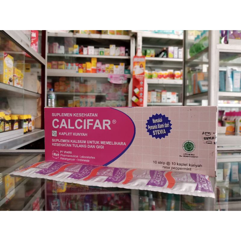 Jual CALCIFAR 1 STRIP ISI 10 TABLET | Vitamin & Suplemen kalsium ...