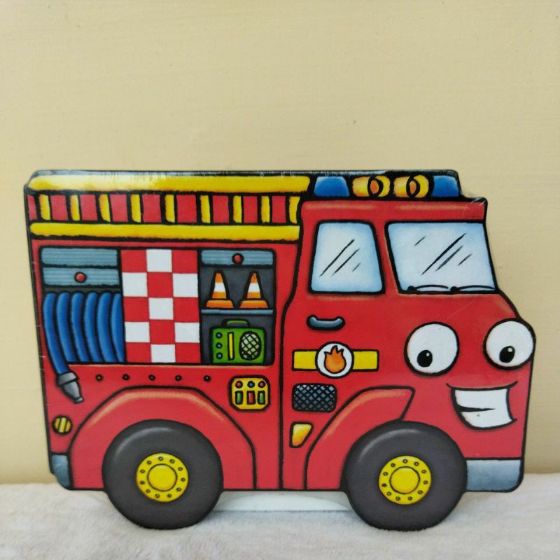 Jual Vehicle Shaped Fire Engine Board book Shopee Indonesia