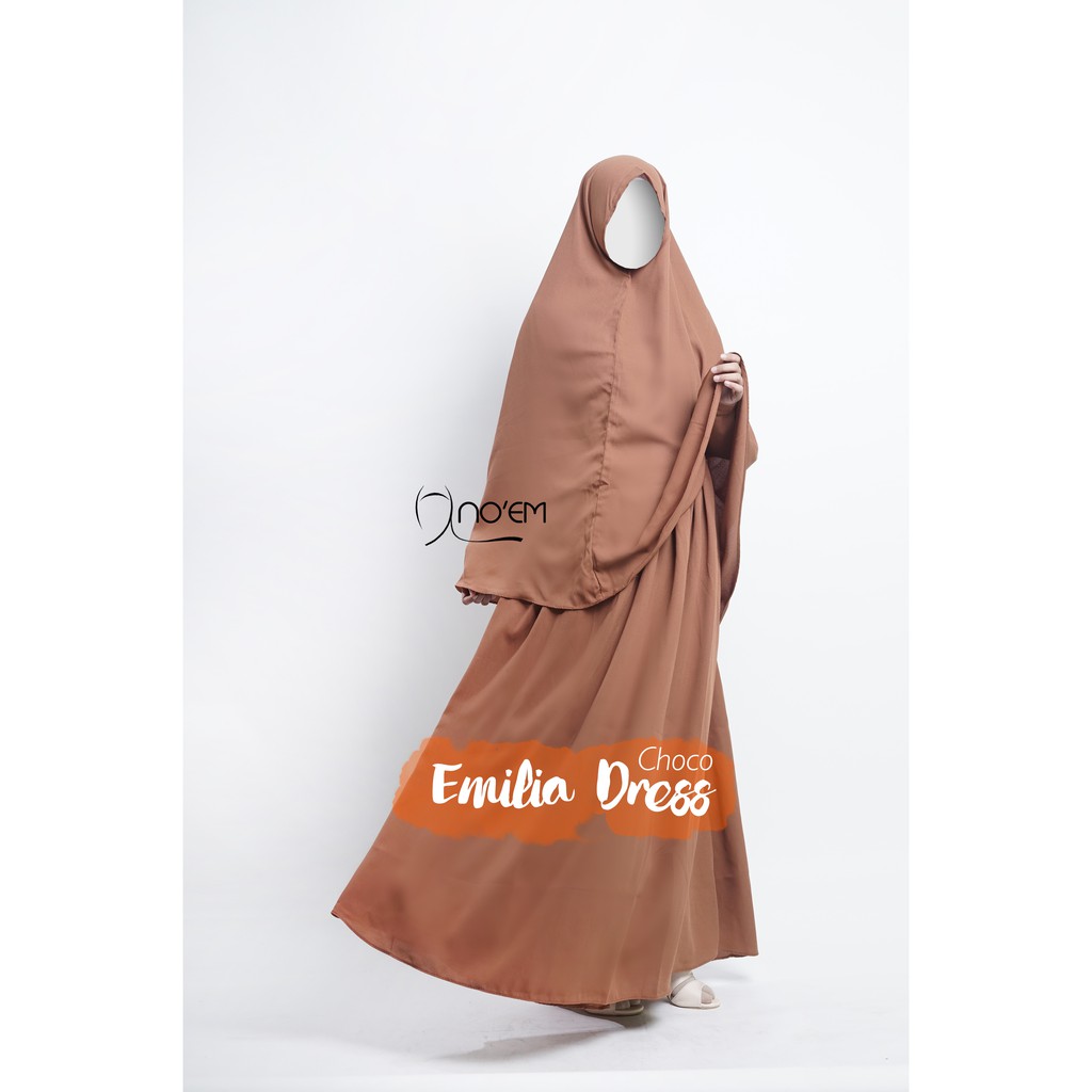 Jual Gamis NOEM Emilia Choco | Shopee Indonesia