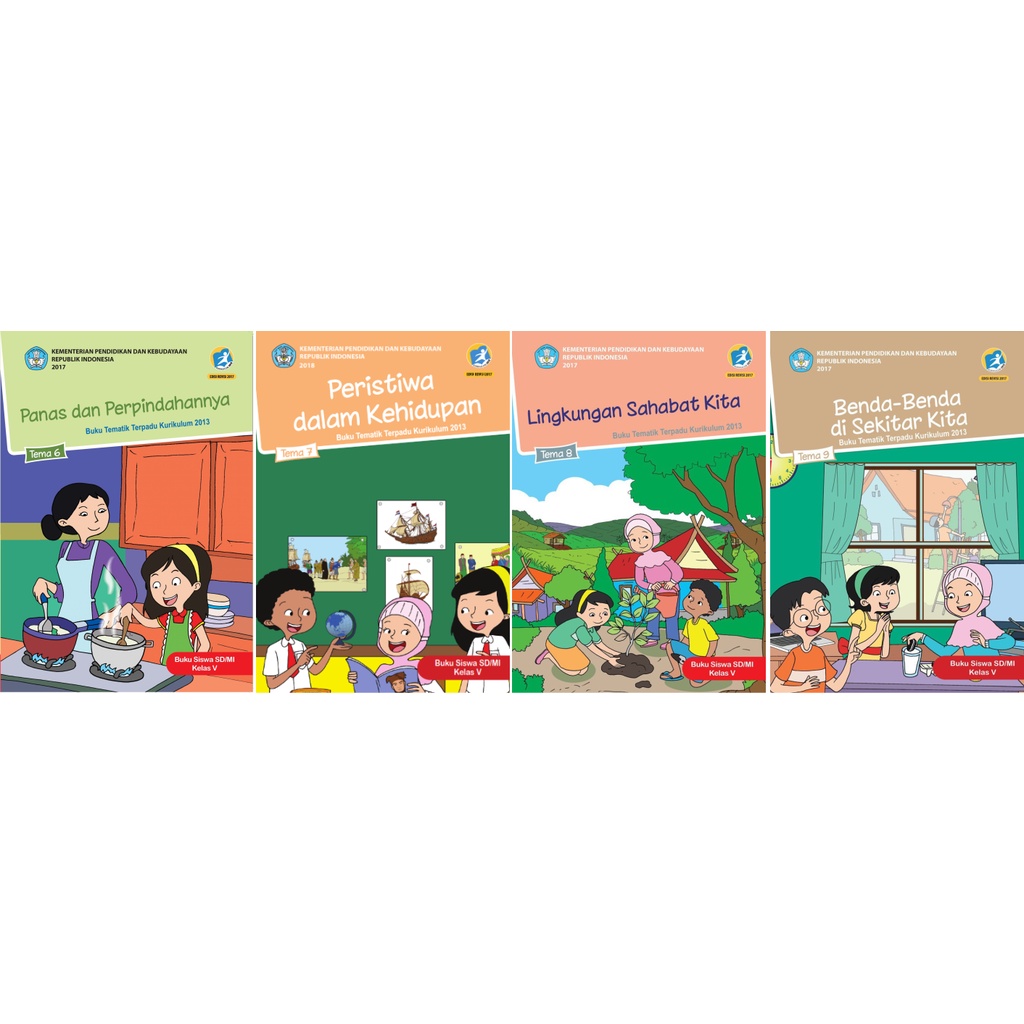 Jual Paket Buku Tematik SD Kelas 5 Semester 2 Tema 6 - 9 | Shopee Indonesia