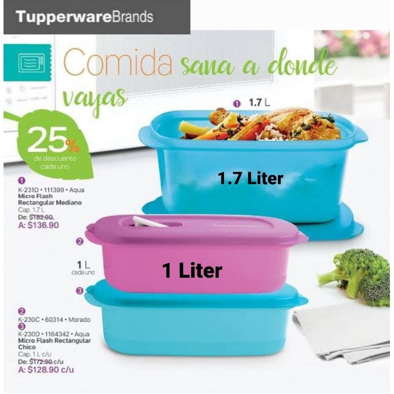 Contenedor Para Microondas Tupperware Micro Flash Color Blanco Chico Con  Plasma