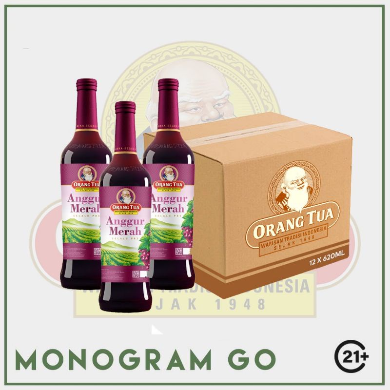 Jual Anggur Merah Cap Orang Tua 620ml (1 Karton Isi 12 Botol) | Shopee ...