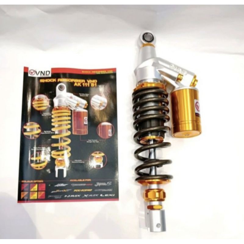 Jual SHOCK VND AK 111 B1 330 vario 125/150 GOLD TITAN | Shopee Indonesia