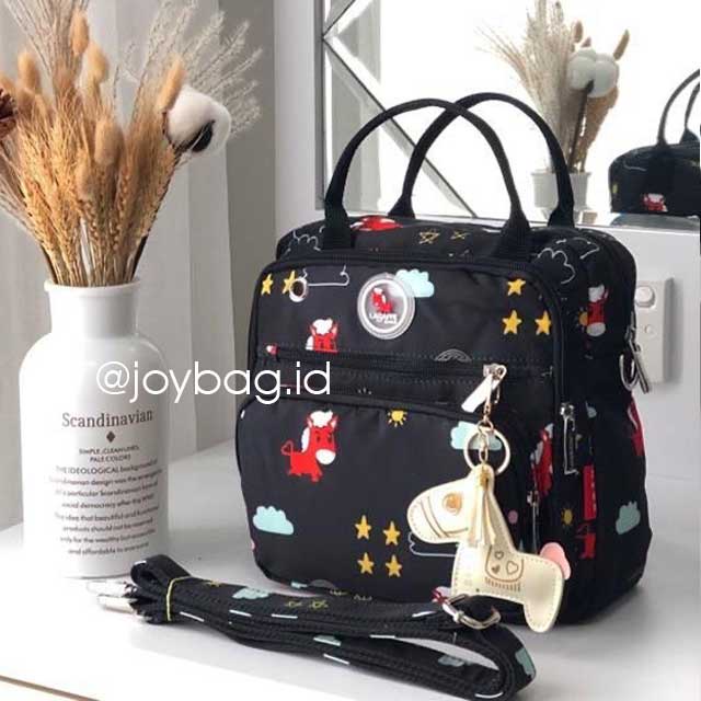 Jual Tas Bayi Medium Diaper Bag Backpack Ransel 3IN1 Lagaffe BLACK ONNY SBSKEBONSARI Shopee Indonesia