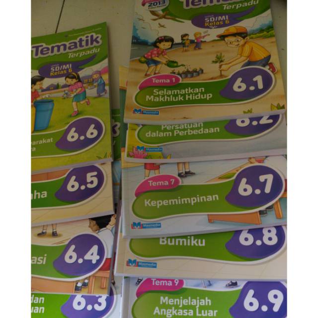 Jual Buku paket tematik kelas 6 SD tema 1-9 Masmedia | Shopee Indonesia