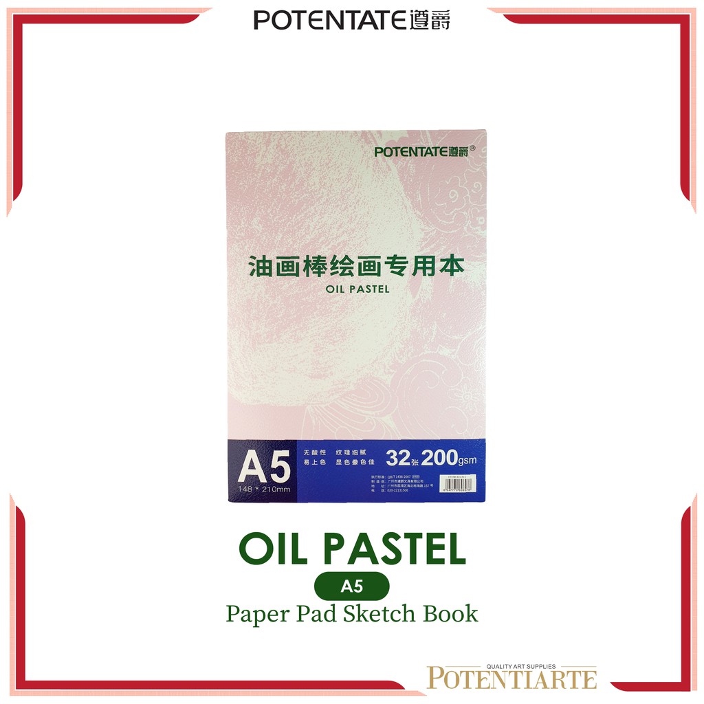 Jual Buku Sketsa Potentate A5 Oil Pastel Paper Pad Sketchbook Shopee