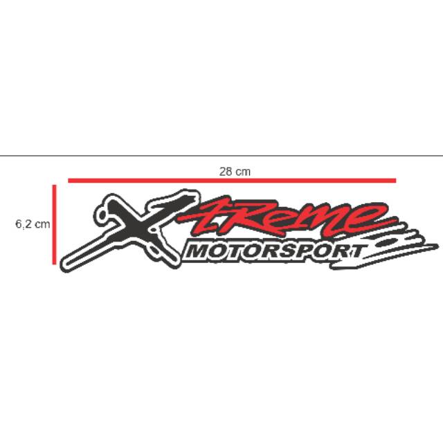 Jual Sticker XTREME MOTORSPORT cutting reflective | Shopee Indonesia