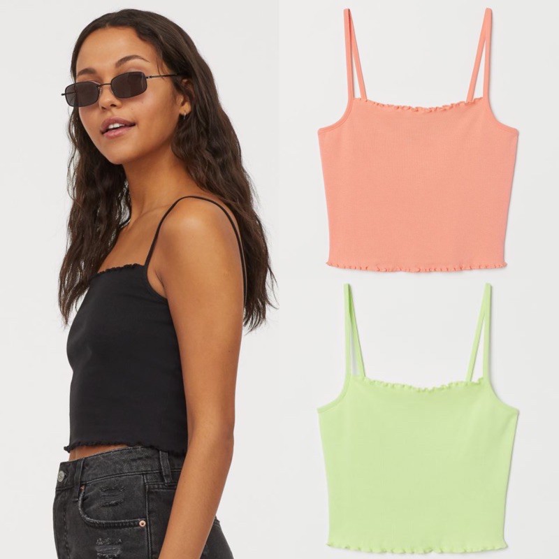 Cropped Jersey Camisole Top