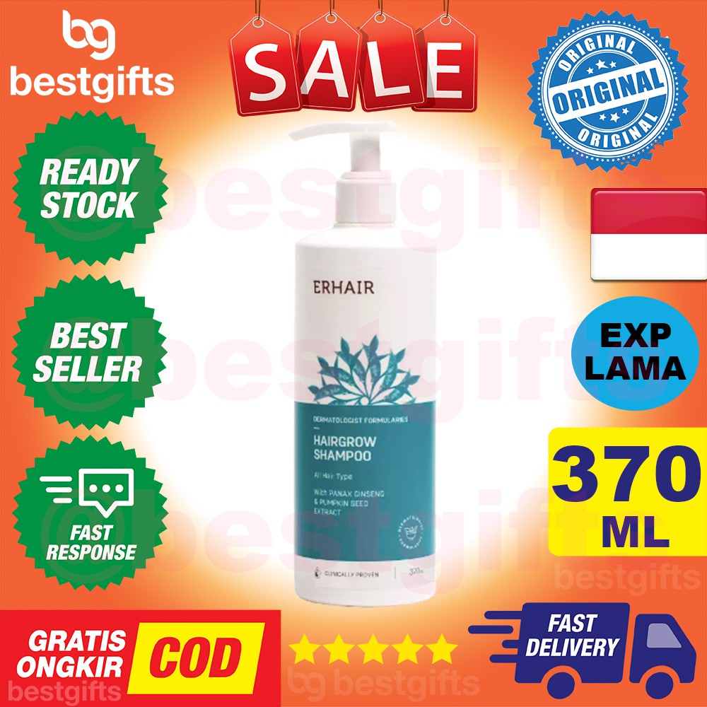 Jual ERHA ERHAIR HAIRGROW SHAMPOO HAIR GROW SHAMPO SAMPO PERTUMBUHAN RAMBUT RONTOK BOTAK TIPIS