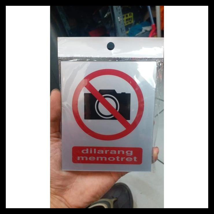 Jual Sign Label Sticker Dilarang Memotret Dim X Cm Shopee Indonesia