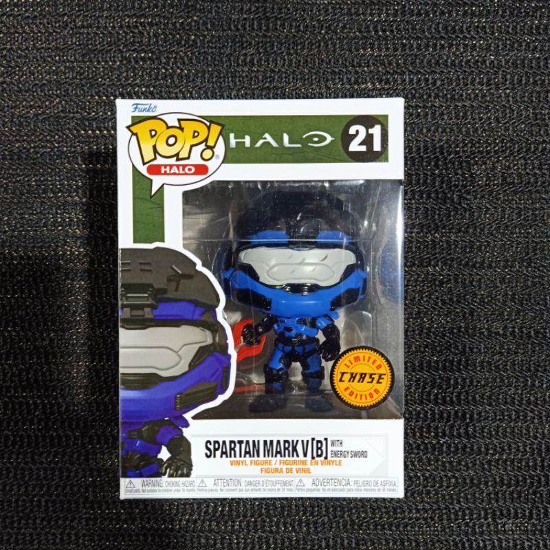 Jual Funko Pop! HALO: SPARTAN MARK V [B] WITH ENERGY SWORD #21 (Chase ...