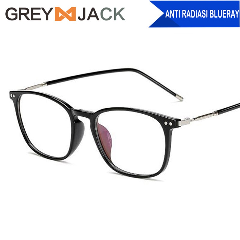 Jual Grey Jack Kacamata Komputer Anti Radiasi Blueray Gadget Pc Fashion