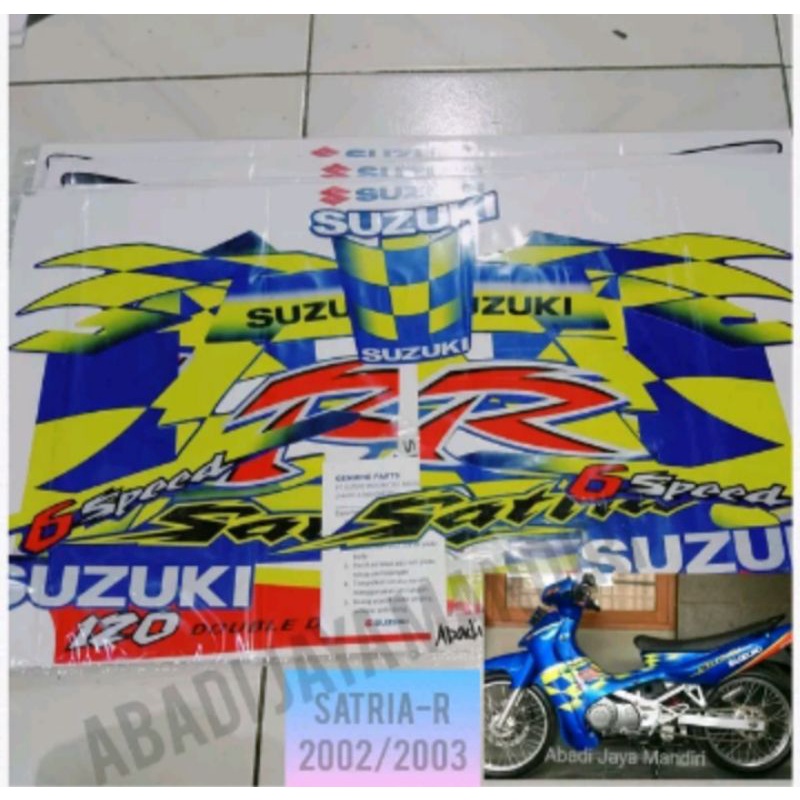 Jual STRIPING LIS STIKER BODY SUZUKI SATRIA R LUMBA HIU KENNY ROBERTS ...