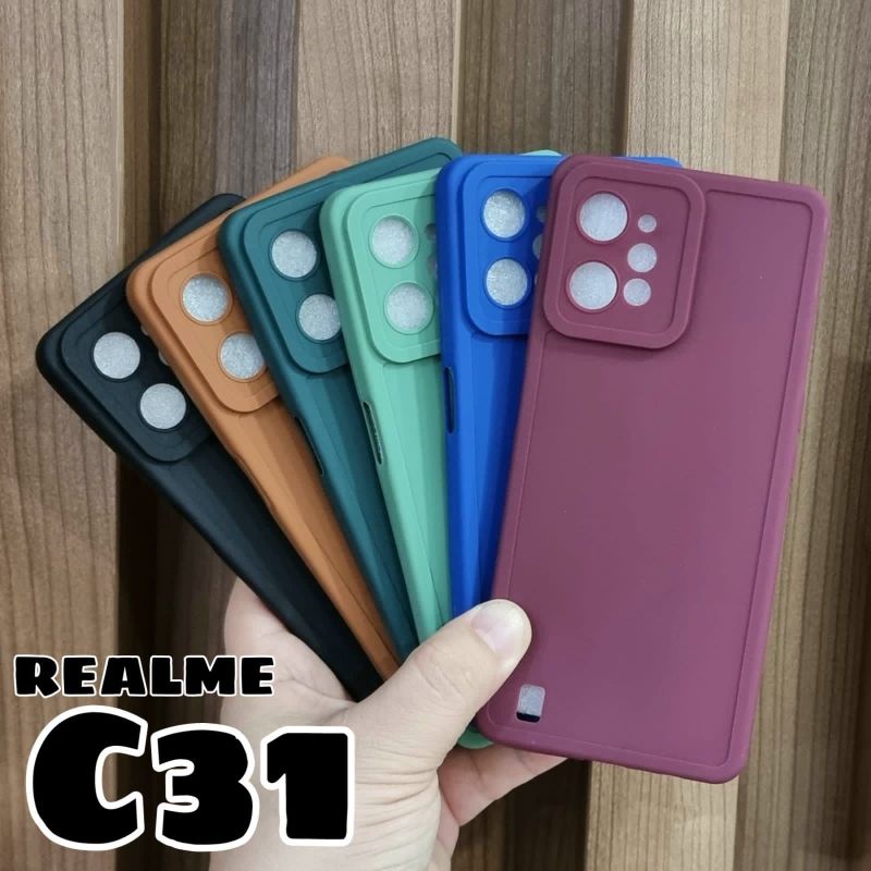 Jual REALME C31 - PREMIUM SOFT CANDY RUBBER MATTE EAGLE EYES WITH LOGO ...