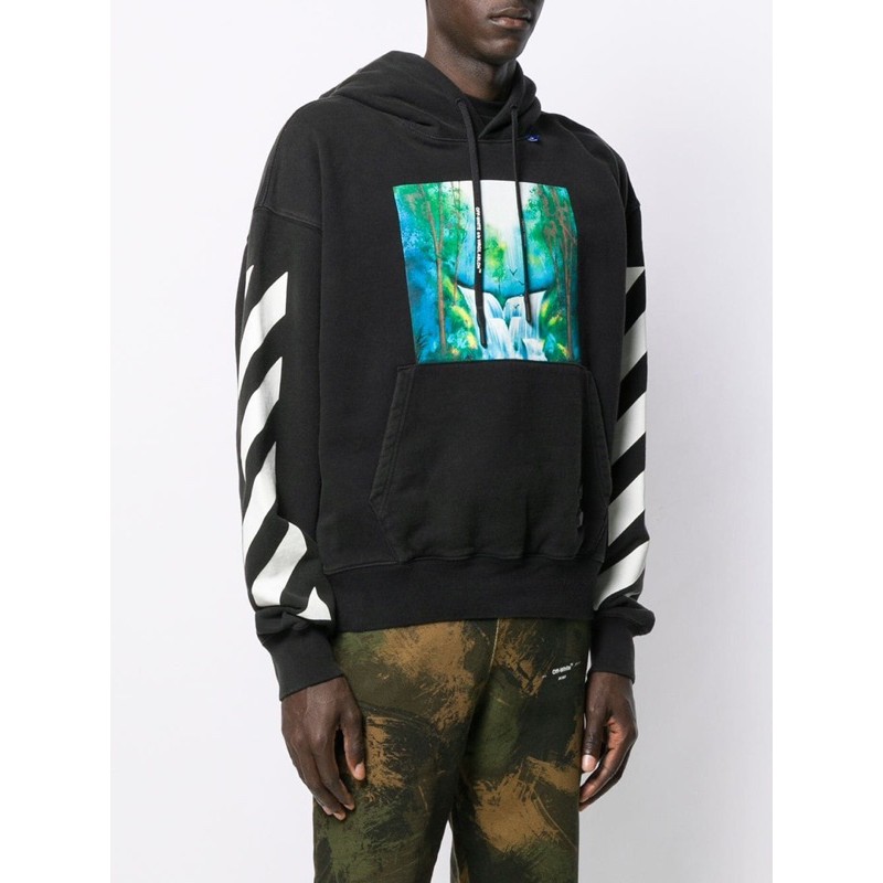 Jual Off White Diag Waterfall Over Hoodie Shopee Indonesia