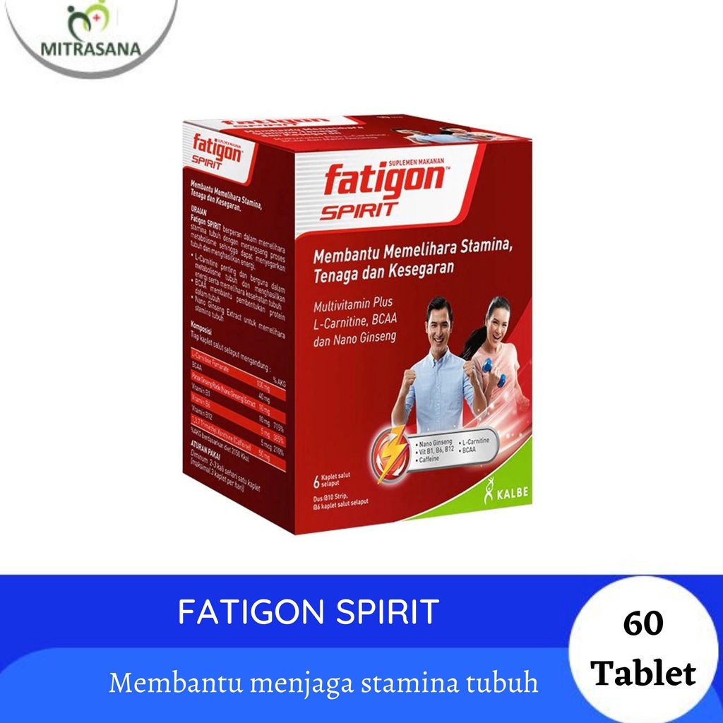 Jual Fatigon Spirit 60 Tablet - (1 strip) | Shopee Indonesia