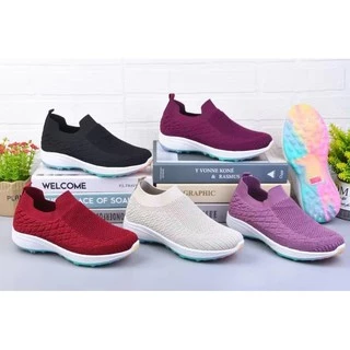 Vals Sepatu Sneakers Wanita Flyknit Korea Nyaman