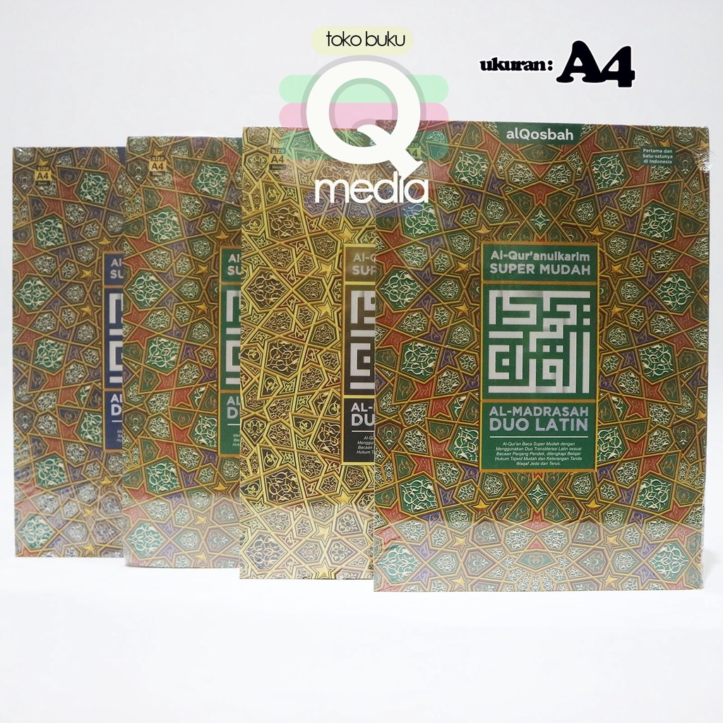 Jual A4 AL QURAN AL MADRASAH DUO LATIN A4 HC TAJWID TERJEMAH ...