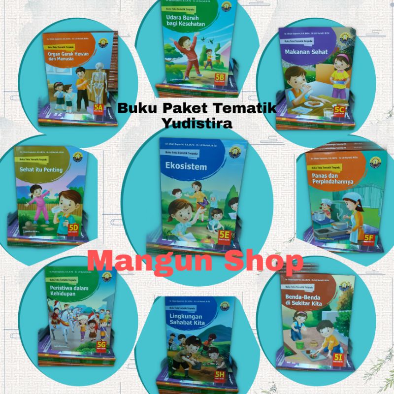 Jual Buku Paket Teks Tematik Terpadu Kelas 5 SD Semester 1 dan 2 ...