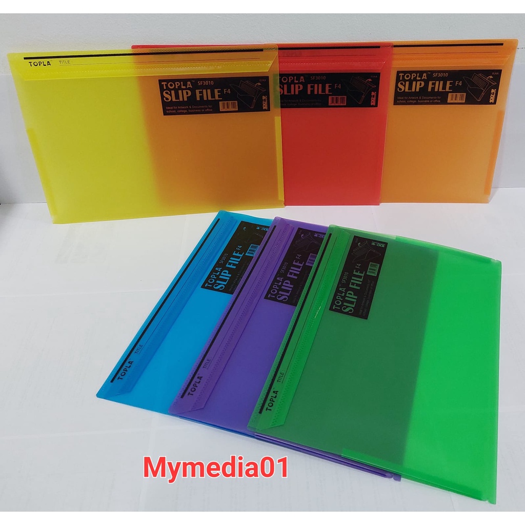 Jual TOPLA SLIP FILE F4 SF3010- MAP PLASTIK SLIP UKURAN FOLIO | Shopee ...