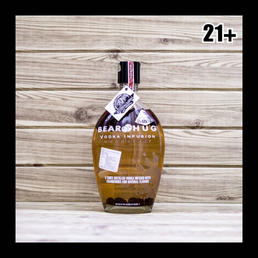 Jual Bear Hug Vodka Infusion Cranberry 1000ml Liqueur INDOALKOHOL Original 100 Shopee