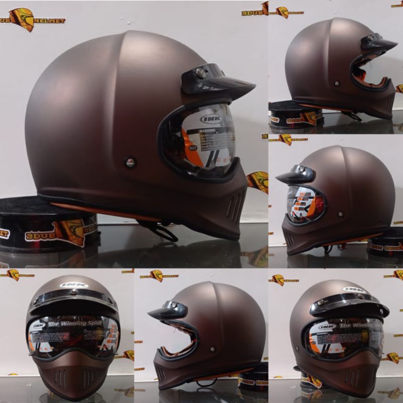 Jual HELM INK TROOPER BOREDERLINE MATT ANTHRACITE/BLUE Helm INK ...