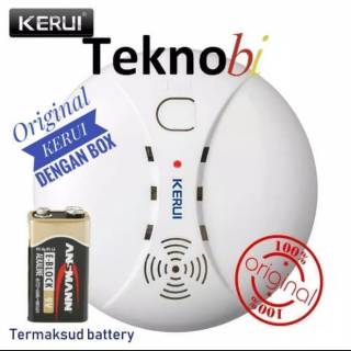Jual KERUI Wireless Sensor Asap Kebakaran Smoke Detector GSM Alarm ...