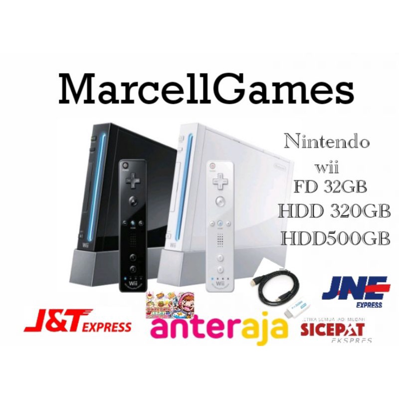 Jual NINTENDO WII FULLSET SUDAH + HDD 250GB/500GB+ FULLGAMES Shopee