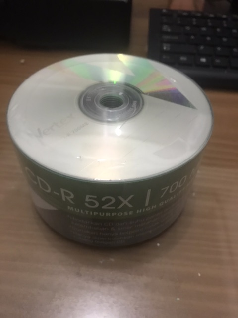 Jual CD-R BLANK CD KOSONG VERTEX 1 tabung isi 50 keping | Shopee Indonesia
