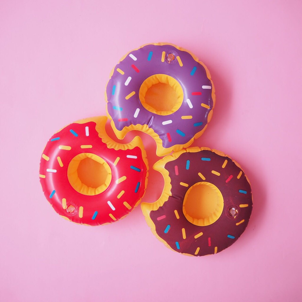 Jual Mini Floaties / Cup Holder Donat Meses Tempat Minum/Gelas/Botol di ...
