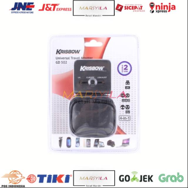 Jual KRISBOW TRAVEL ADAPTOR UNIVERSAL | ADAPTOR COLOKAN TRAVELING ...