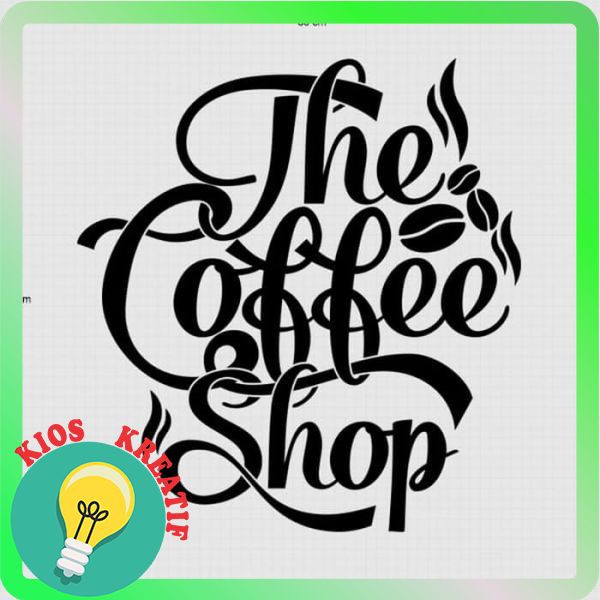 Jual New Stiker The Coffee Shop Dinding Kaca Cafe Warung Kopi Kantin ...