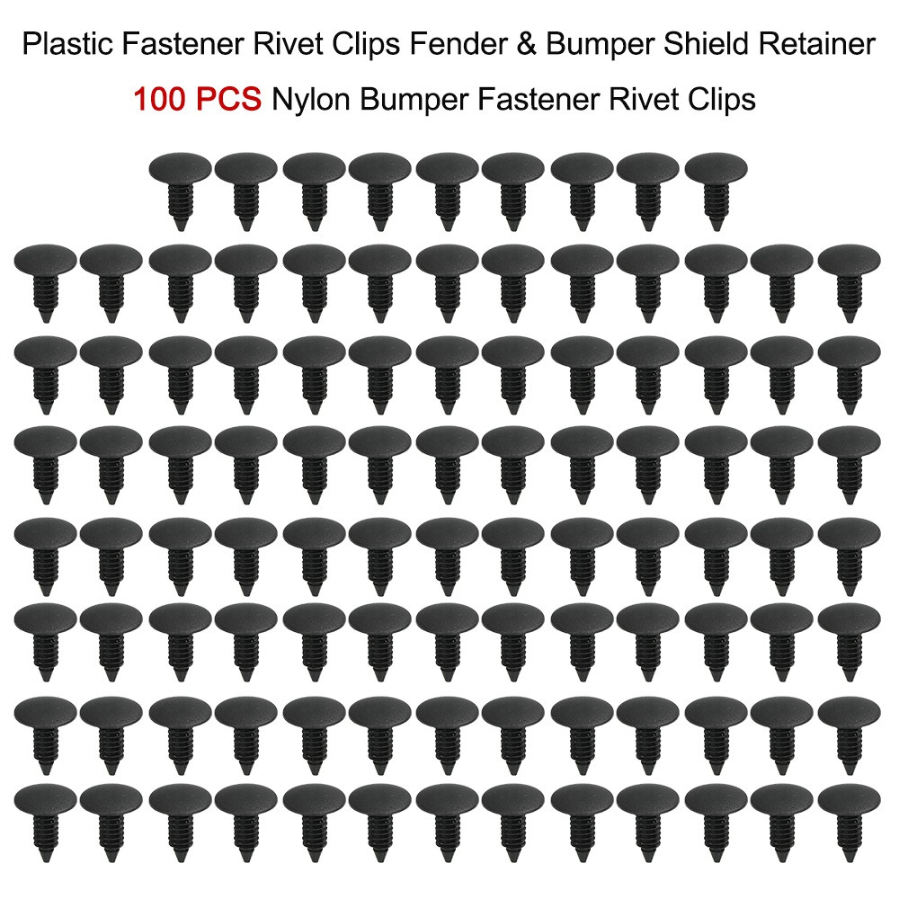 Jual Gratis Ongkir 0 Rupiah 2019 100PCS Plastic Fastener Rivet Clips ...